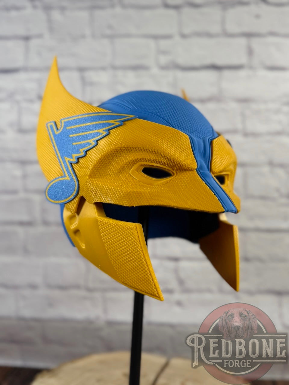 St. Louis Blues Wolverine Retro 3D Printed Helmet