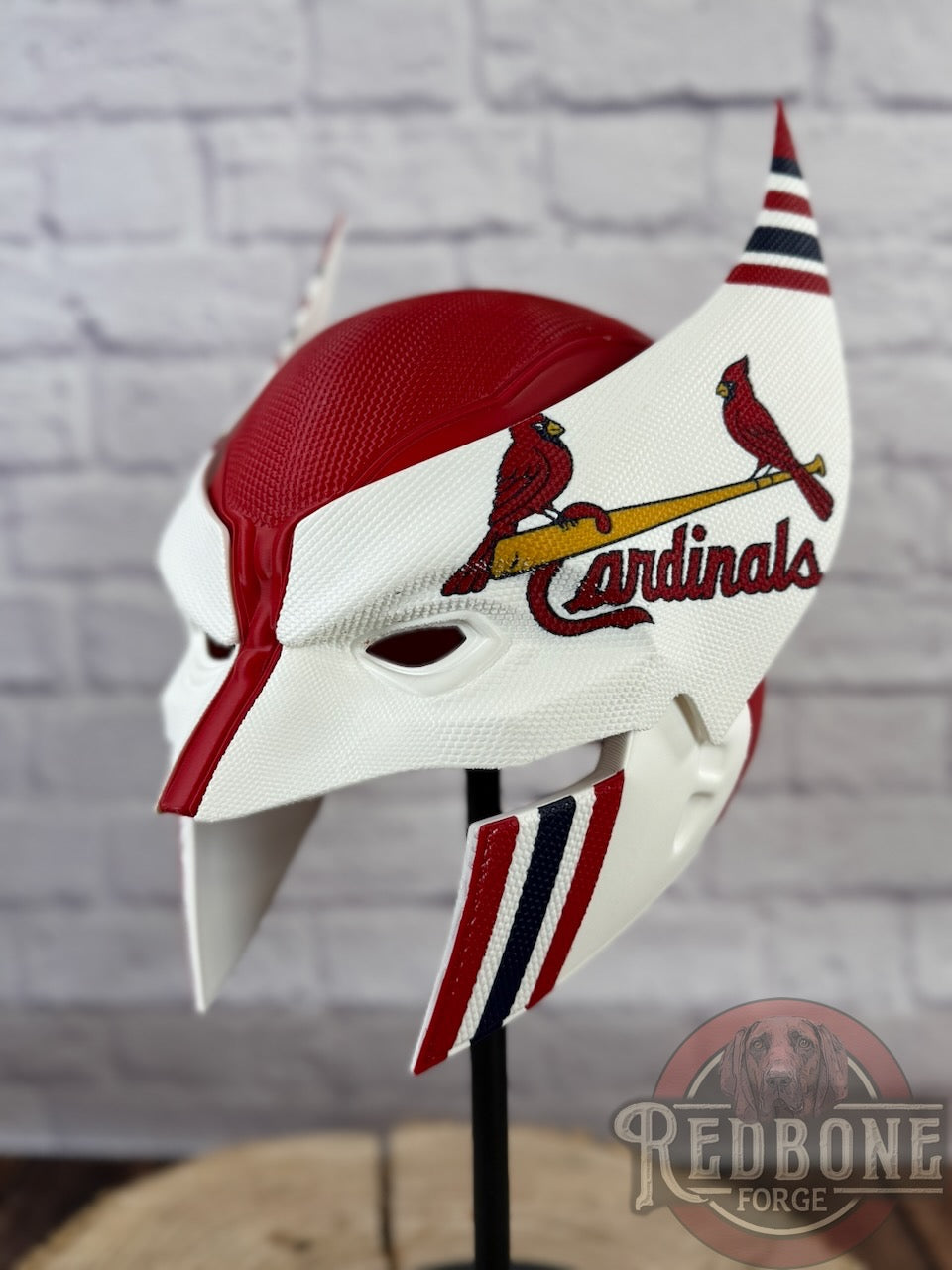St. Louis Cardinals Wolverine Birds On The Bat 3D Printed Helmet