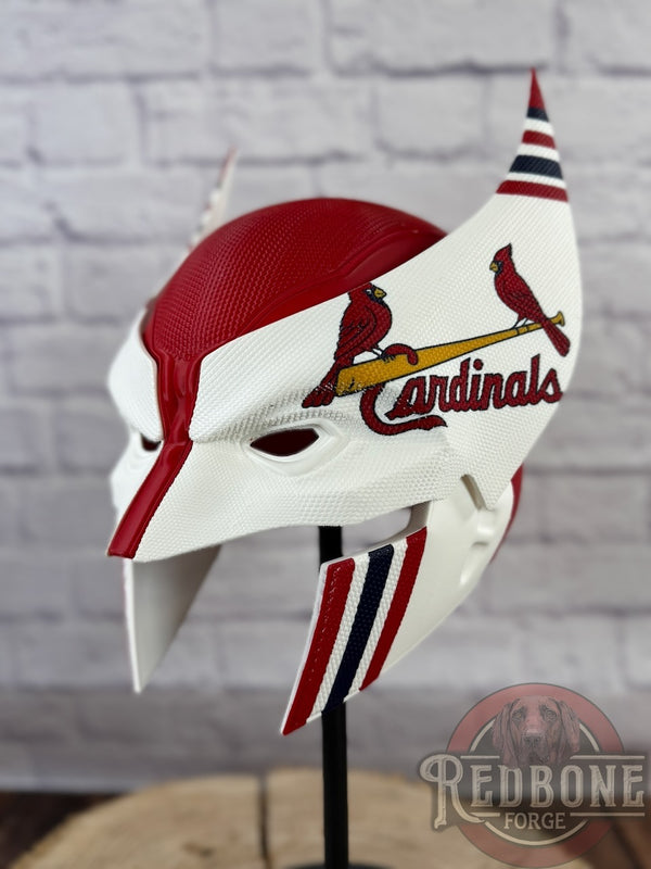 St. Louis Cardinals Wolverine Birds On The Bat 3D Printed Helmet