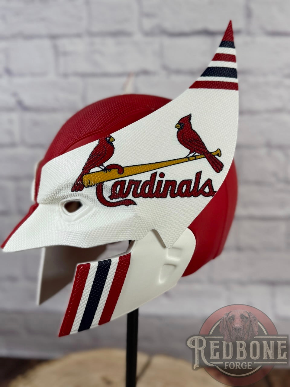 St. Louis Cardinals Wolverine Birds On The Bat 3D Printed Helmet