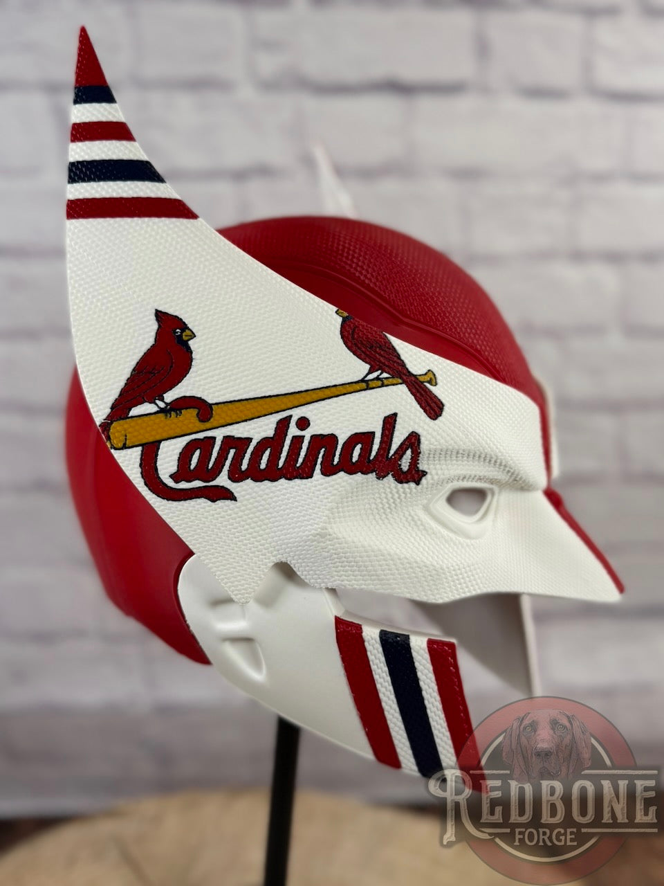 St. Louis Cardinals Wolverine Birds On The Bat 3D Printed Helmet