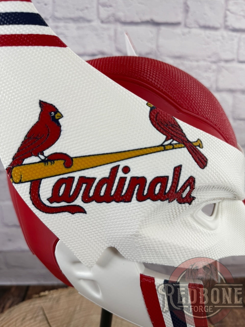 St. Louis Cardinals Wolverine Birds On The Bat 3D Printed Helmet