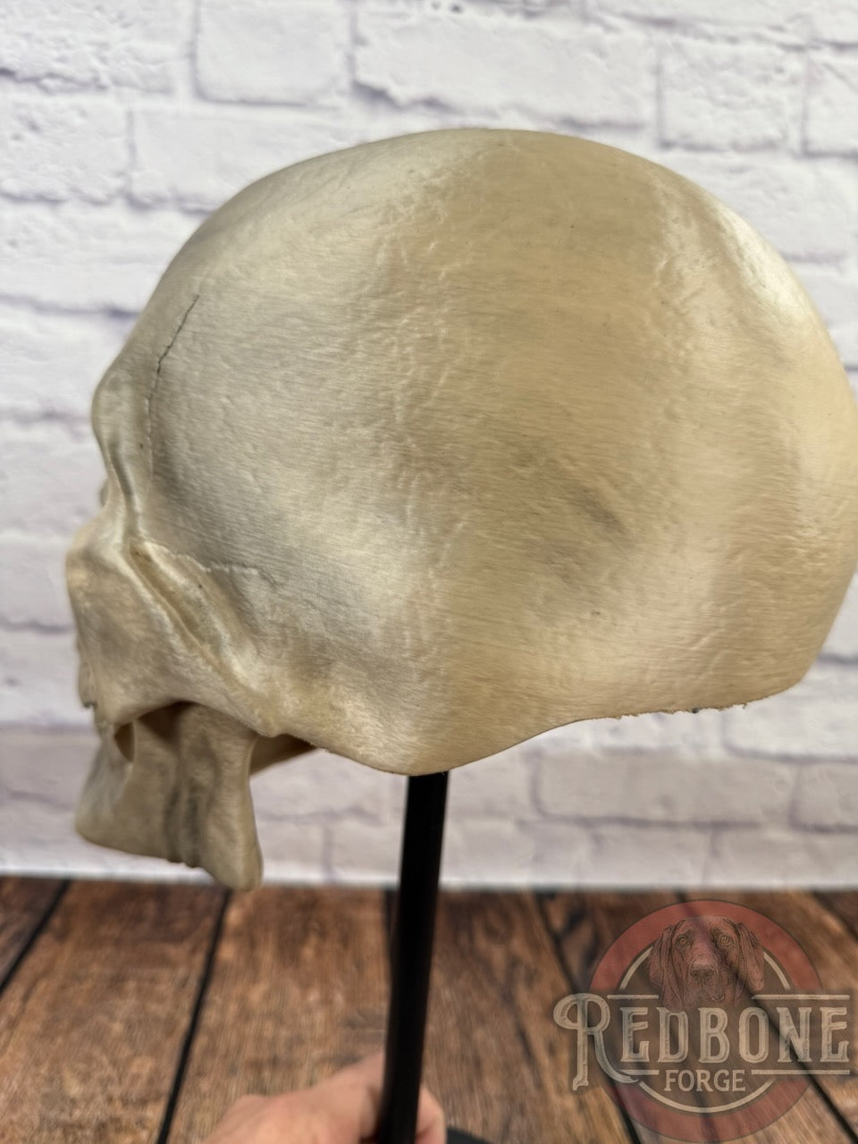 Glowing Skeleton Skull Helmet with Moveable Jaw & Glowing Eyes