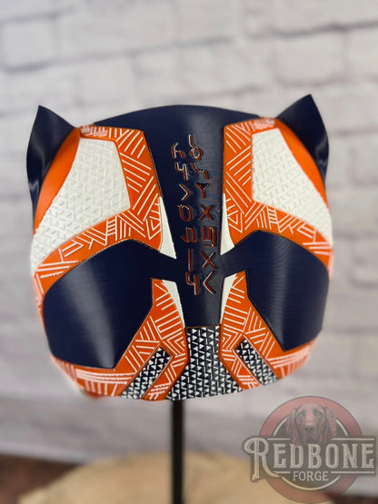 Denver Broncos Black Panther 3D Printed Helmet