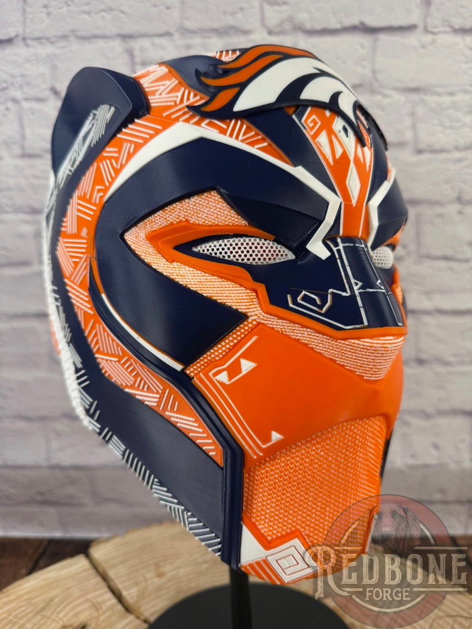 Denver Broncos Black Panther 3D Printed Helmet