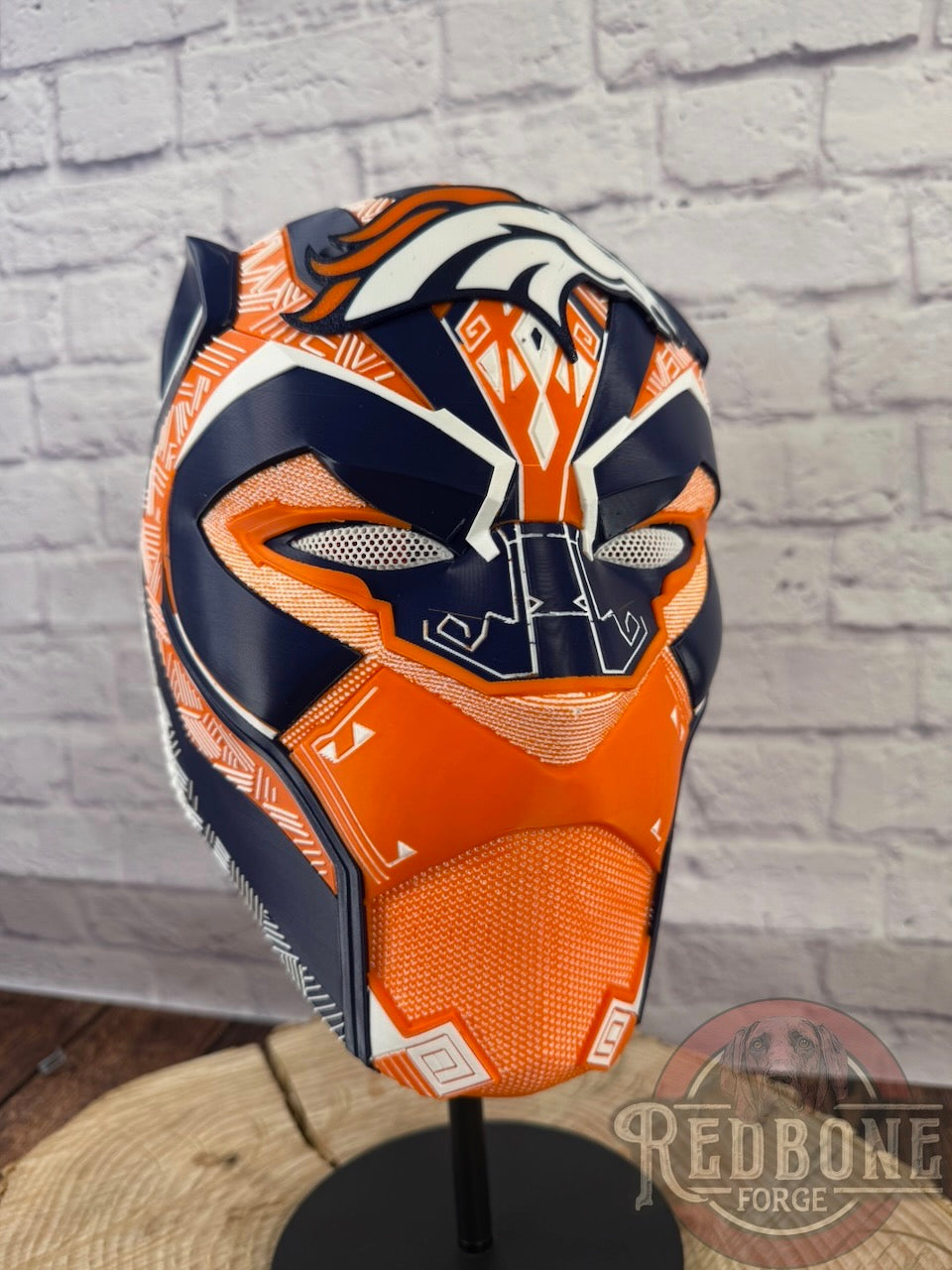 Denver Broncos Black Panther 3D Printed Helmet