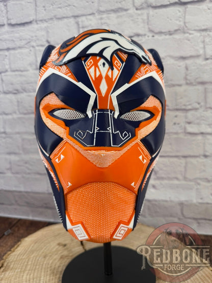 Denver Broncos Black Panther 3D Printed Helmet