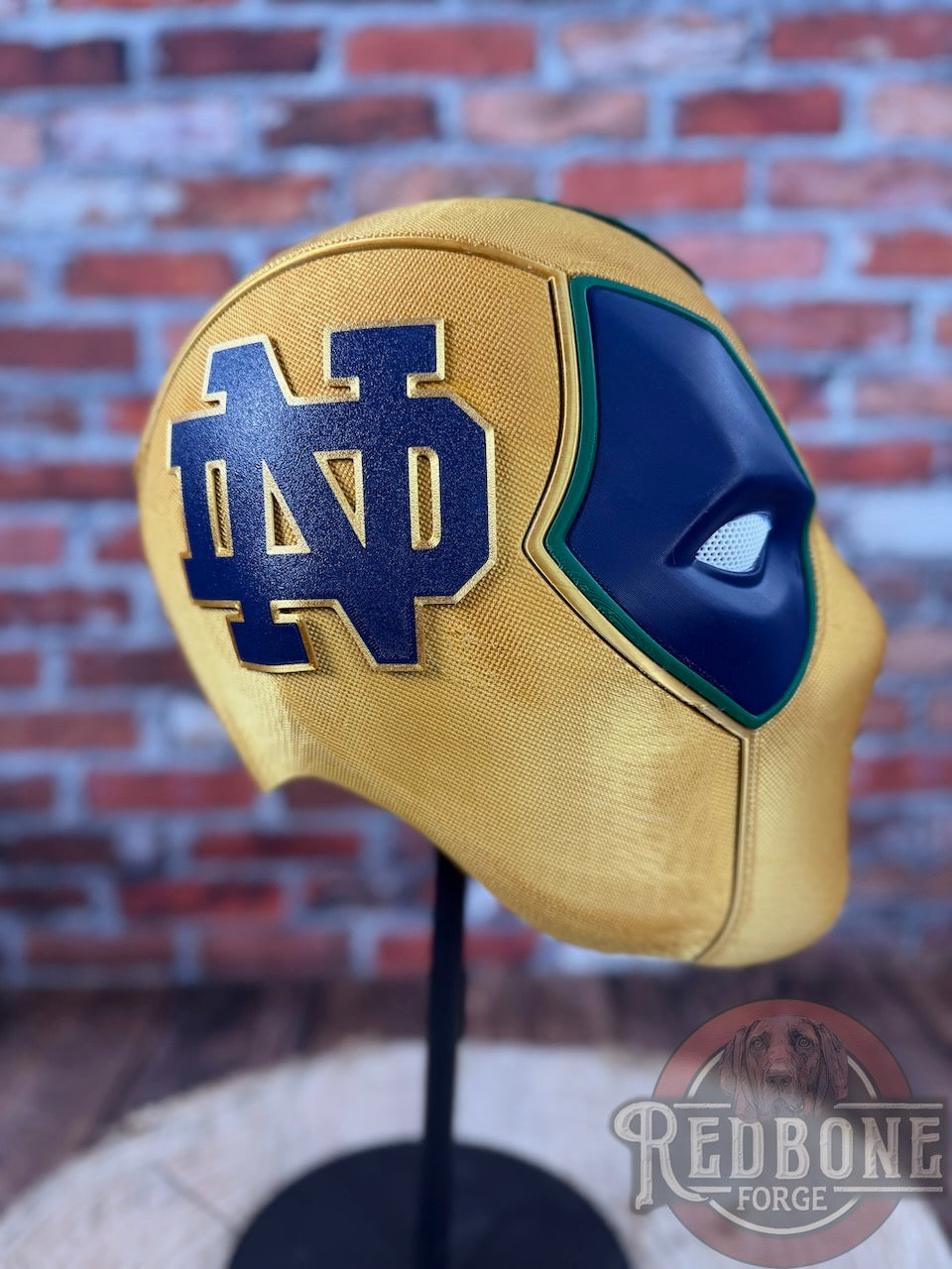 ND-Inspired Gold & Navy Masked Mercenary Mask