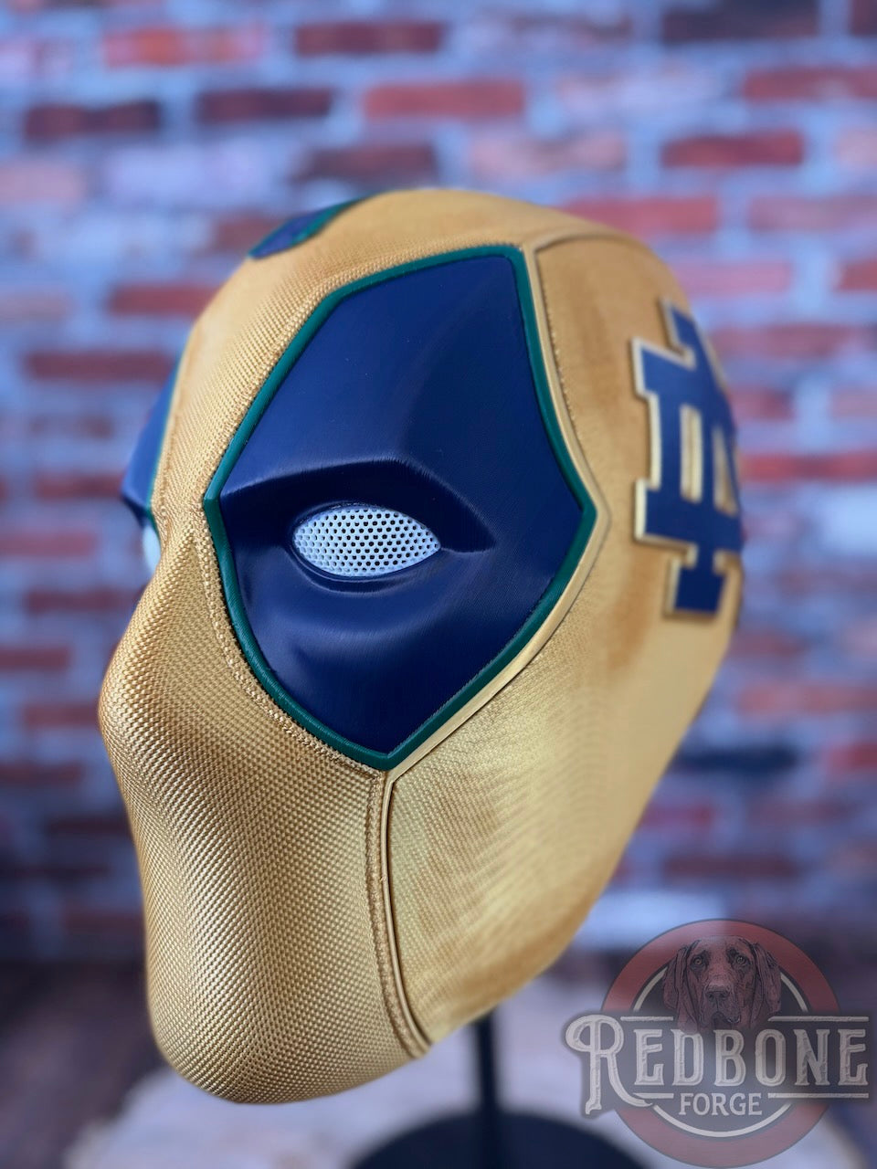ND-Inspired Gold & Navy Masked Mercenary Mask