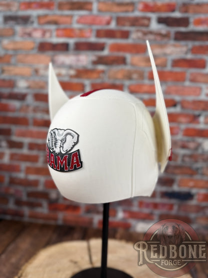 Alabama-Inspired White & Crimson Mutant Cowl