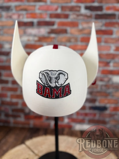 Alabama-Inspired White & Crimson Mutant Cowl