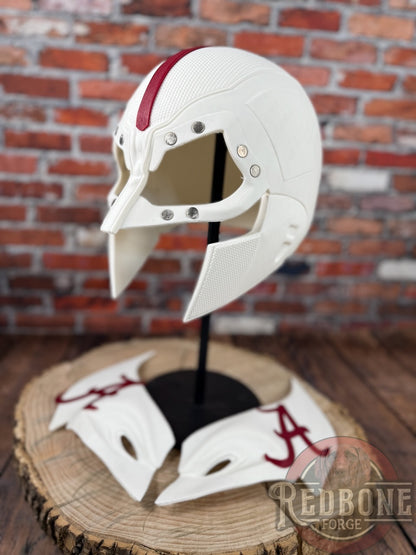 Alabama-Inspired White & Crimson Mutant Cowl