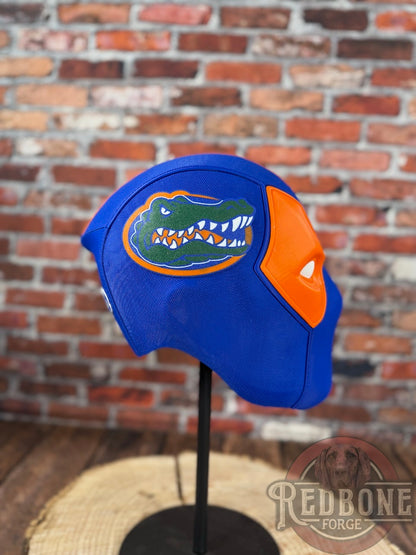 Swamp Inspired Blue & Orange Masked Mercenary Mask