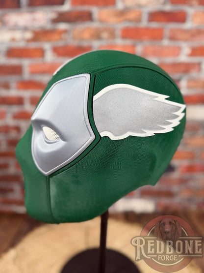 Philly-Inspired Kelly Green & Silver Throwback Masked Mercenary Mask