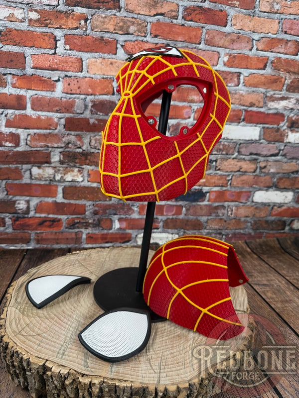 Kansas City Chiefs Spiderman Red & Yellow 3D Printed Helmet