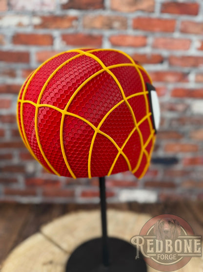 KC-Inspired Red & Gold Web Slinger Mask
