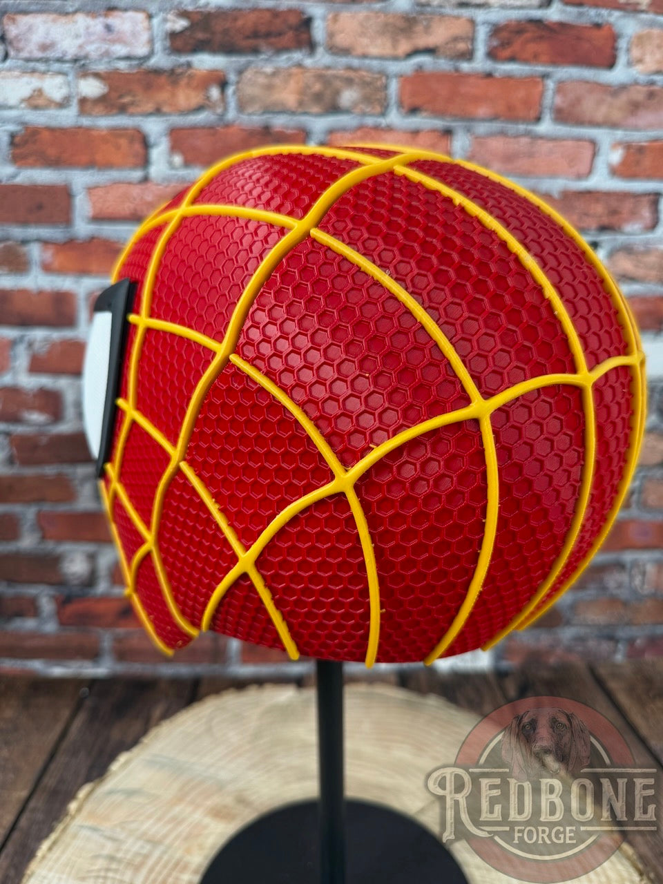 KC-Inspired Red & Gold Web Slinger Mask