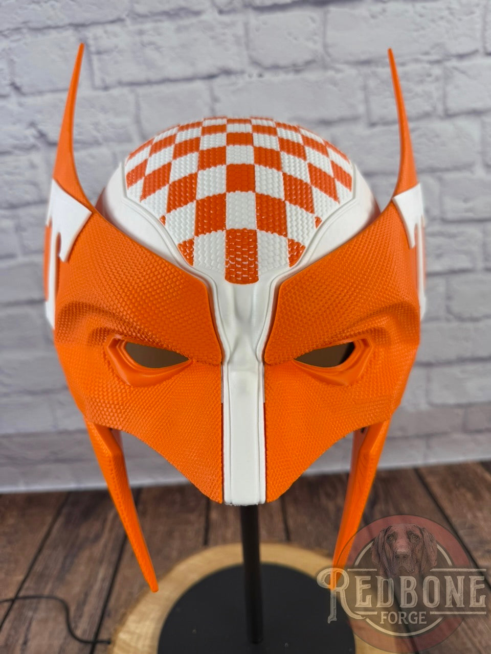 Tennessee Volunteers Wolverine Checkered 3D Printed Helmet