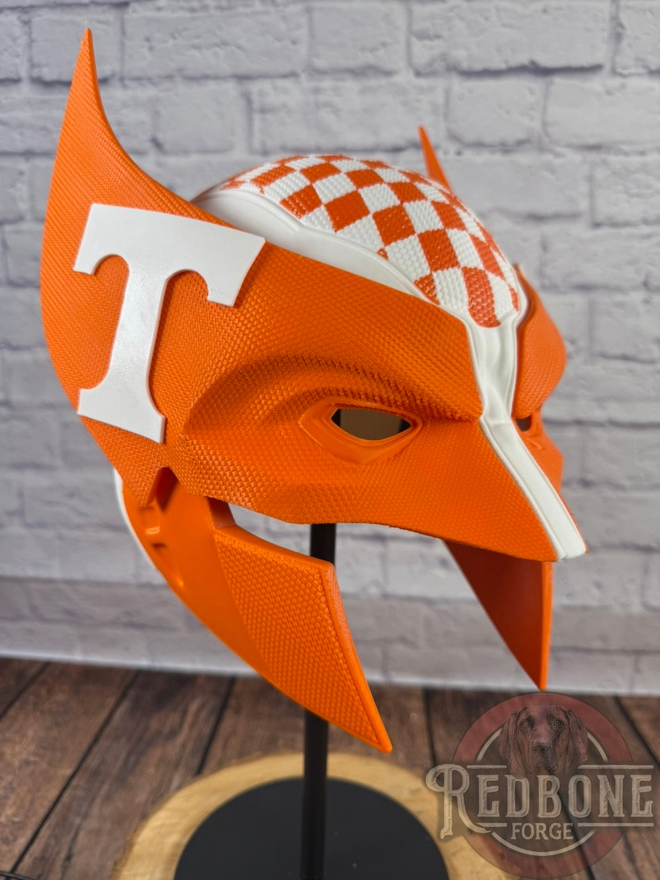 Tennessee Volunteers Wolverine Checkered 3D Printed Helmet