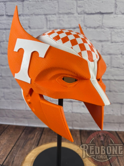 Tennessee Volunteers Wolverine Checkered 3D Printed Helmet