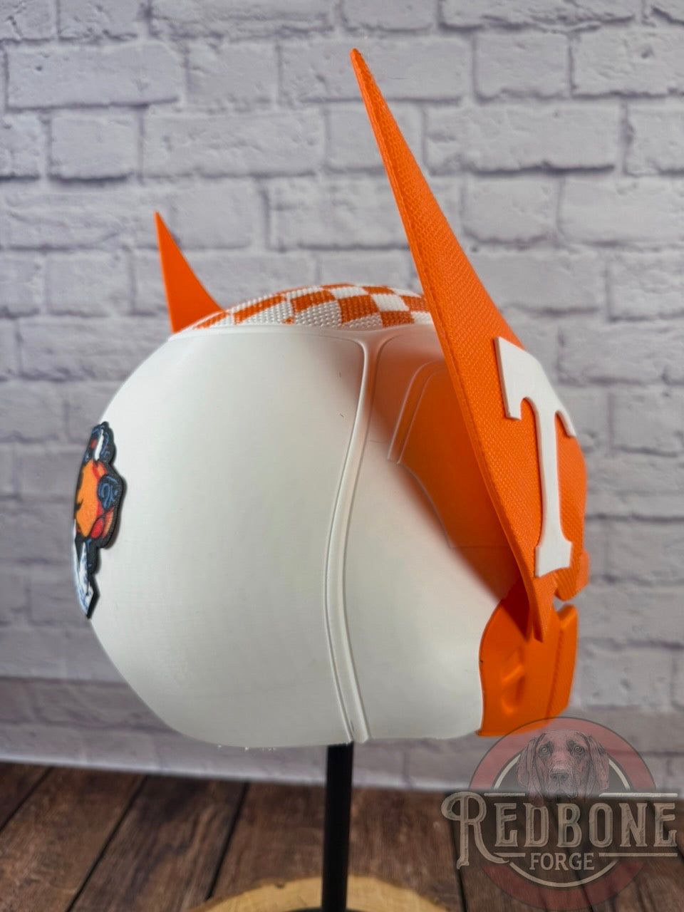 Tennessee Volunteers Wolverine Checkered 3D Printed Helmet