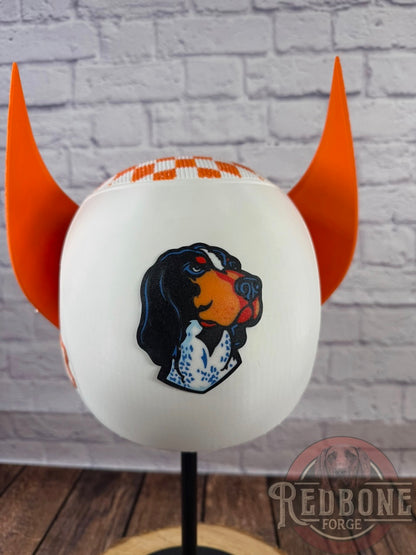 Tennessee Volunteers Wolverine Checkered 3D Printed Helmet