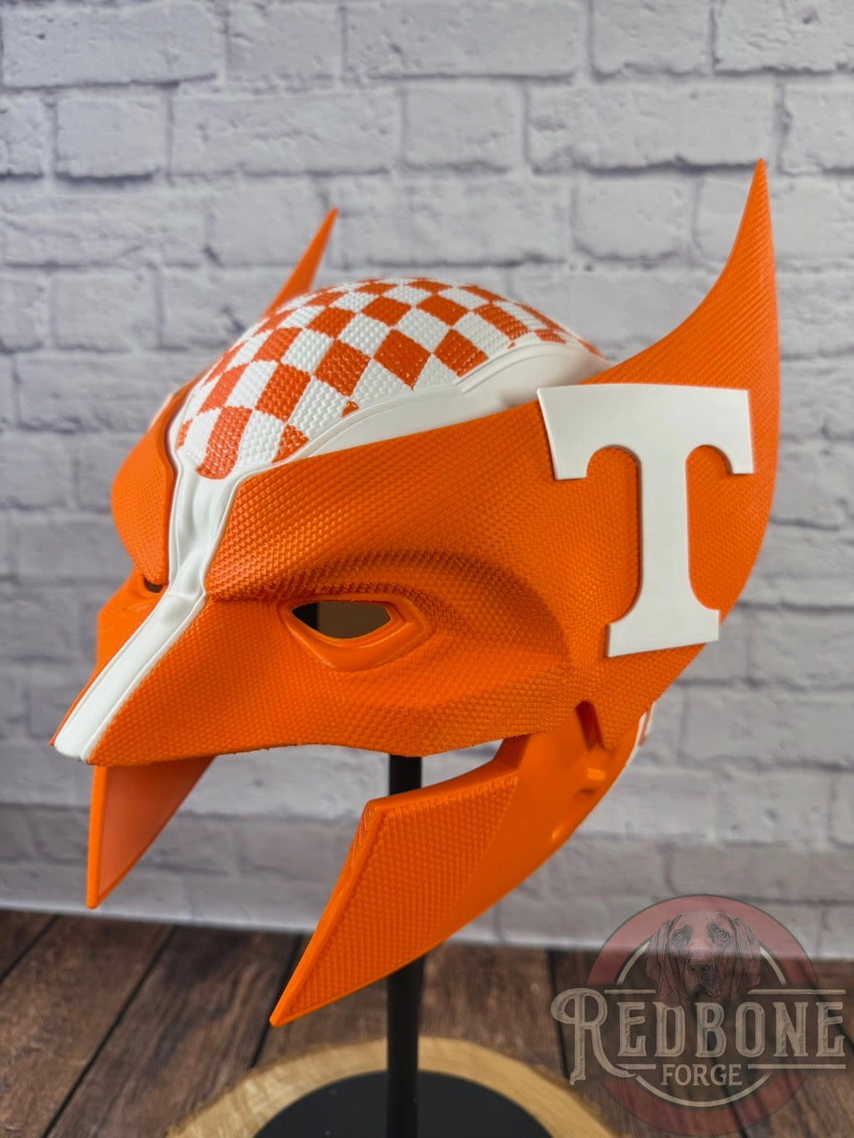 Tennessee Volunteers Wolverine Checkered 3D Printed Helmet