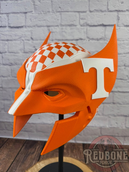 Tennessee Volunteers Wolverine Checkered 3D Printed Helmet