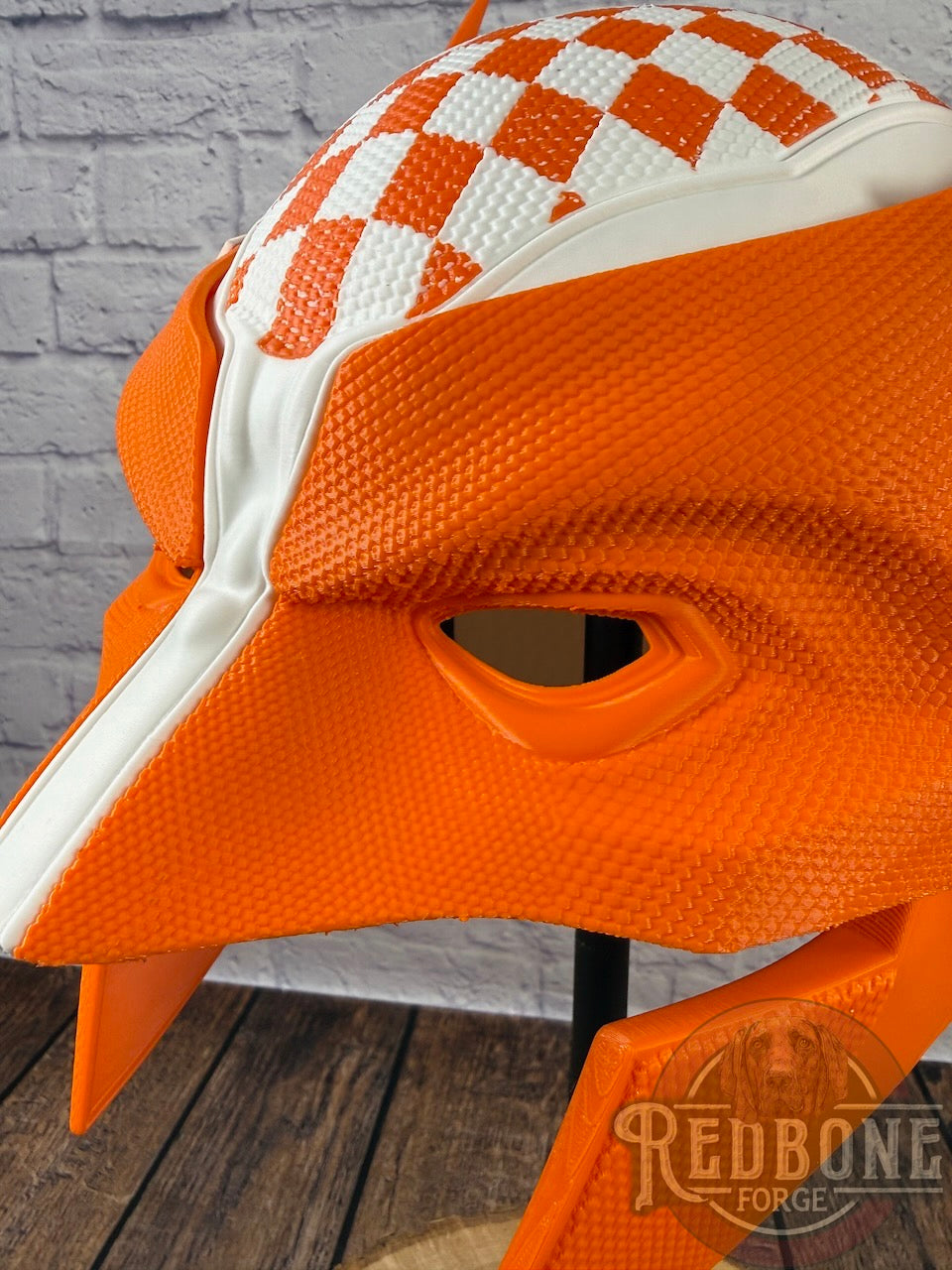 Tennessee Volunteers Wolverine Checkered 3D Printed Helmet