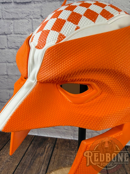 Tennessee Volunteers Wolverine Checkered 3D Printed Helmet