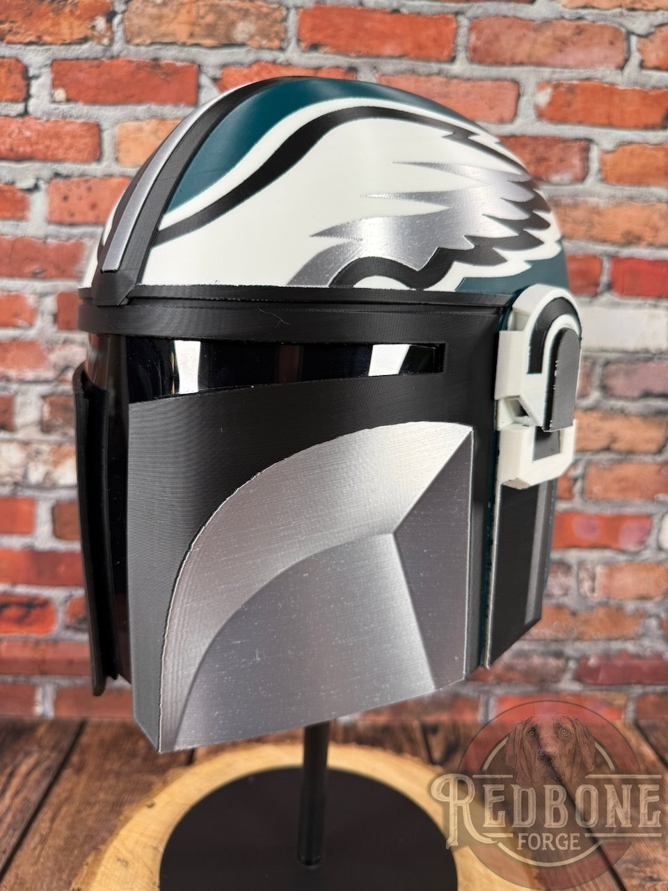 Philadelphia Eagles Mandalorian 3D Printed Helmet