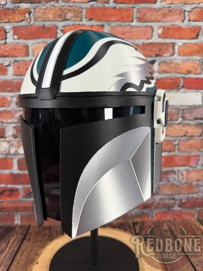 Philadelphia Eagles Mandalorian 3D Printed Helmet