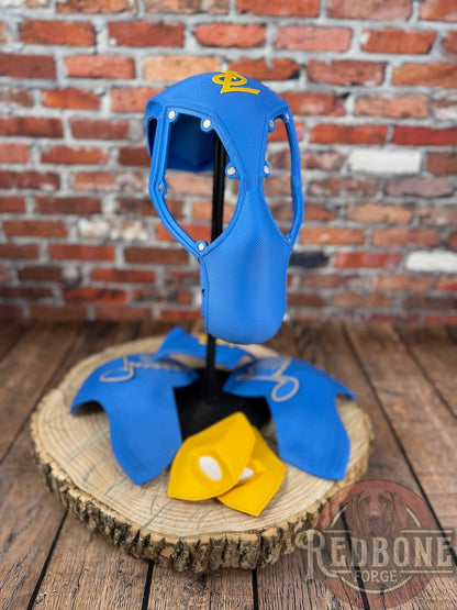 St. Louis-Inspired Blue & Yellow 2025 Masked Mercenary Mask