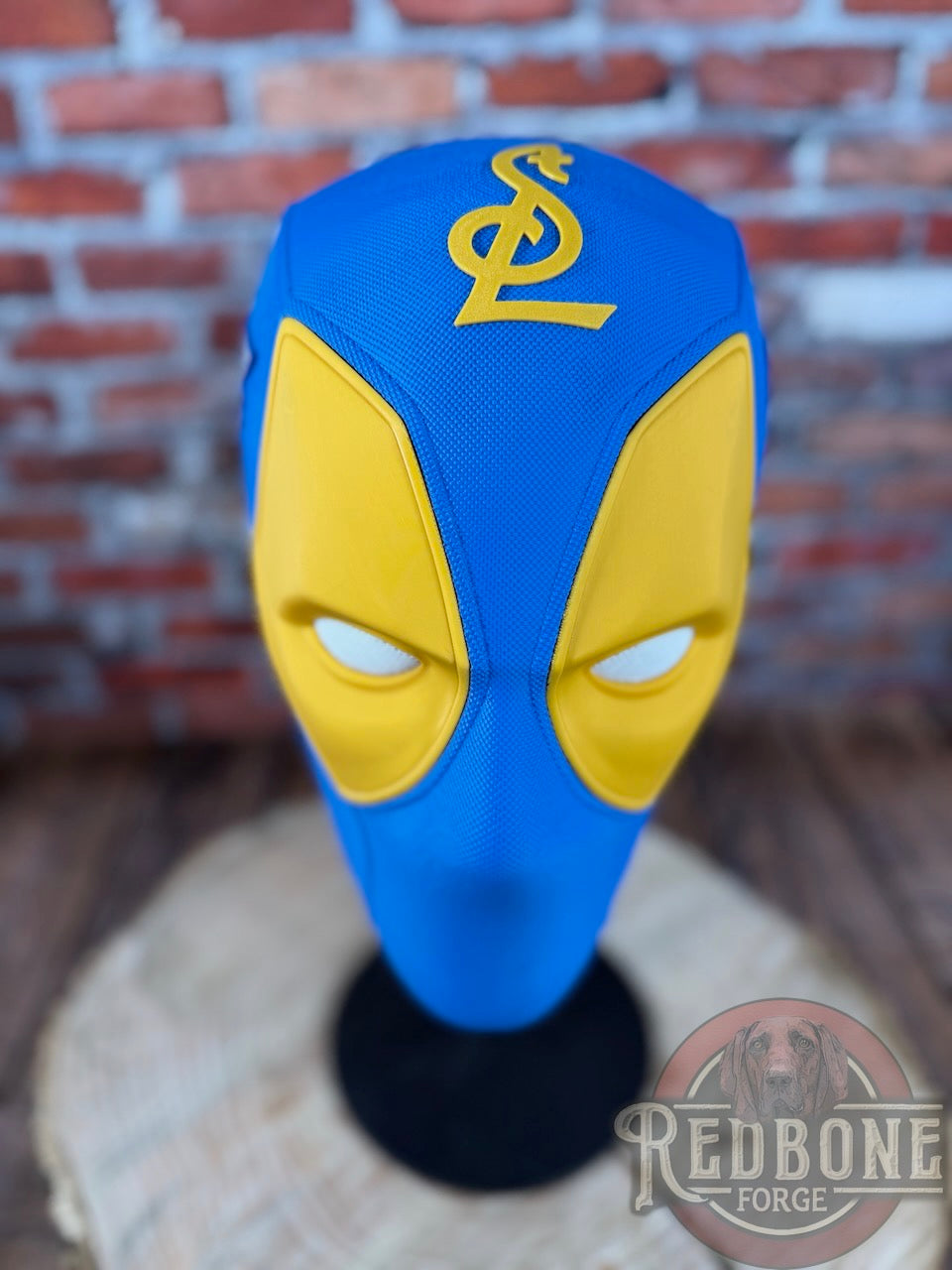 St. Louis-Inspired Blue & Yellow 2025 Masked Mercenary Mask