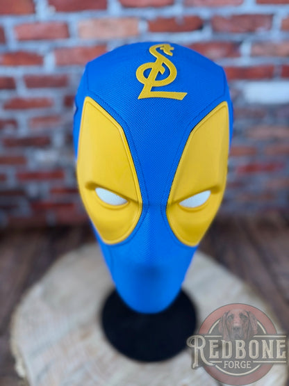St. Louis-Inspired Blue & Yellow 2025 Masked Mercenary Mask