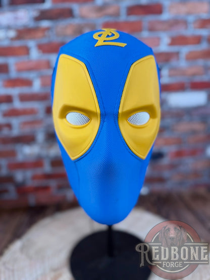 St. Louis-Inspired Blue & Yellow 2025 Masked Mercenary Mask