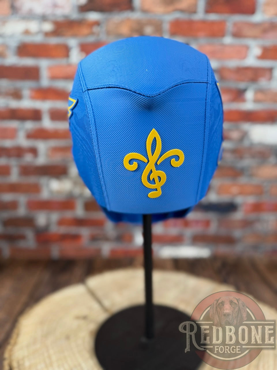 St. Louis-Inspired Blue & Yellow 2025 Masked Mercenary Mask