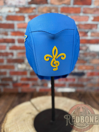 St. Louis-Inspired Blue & Yellow 2025 Masked Mercenary Mask