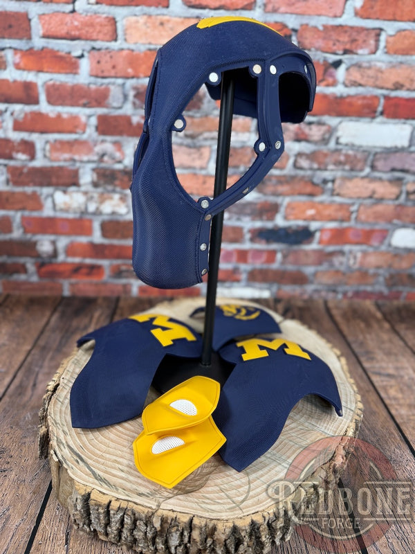 Michigan Wolverines Deadpool 3D Printed Helmet