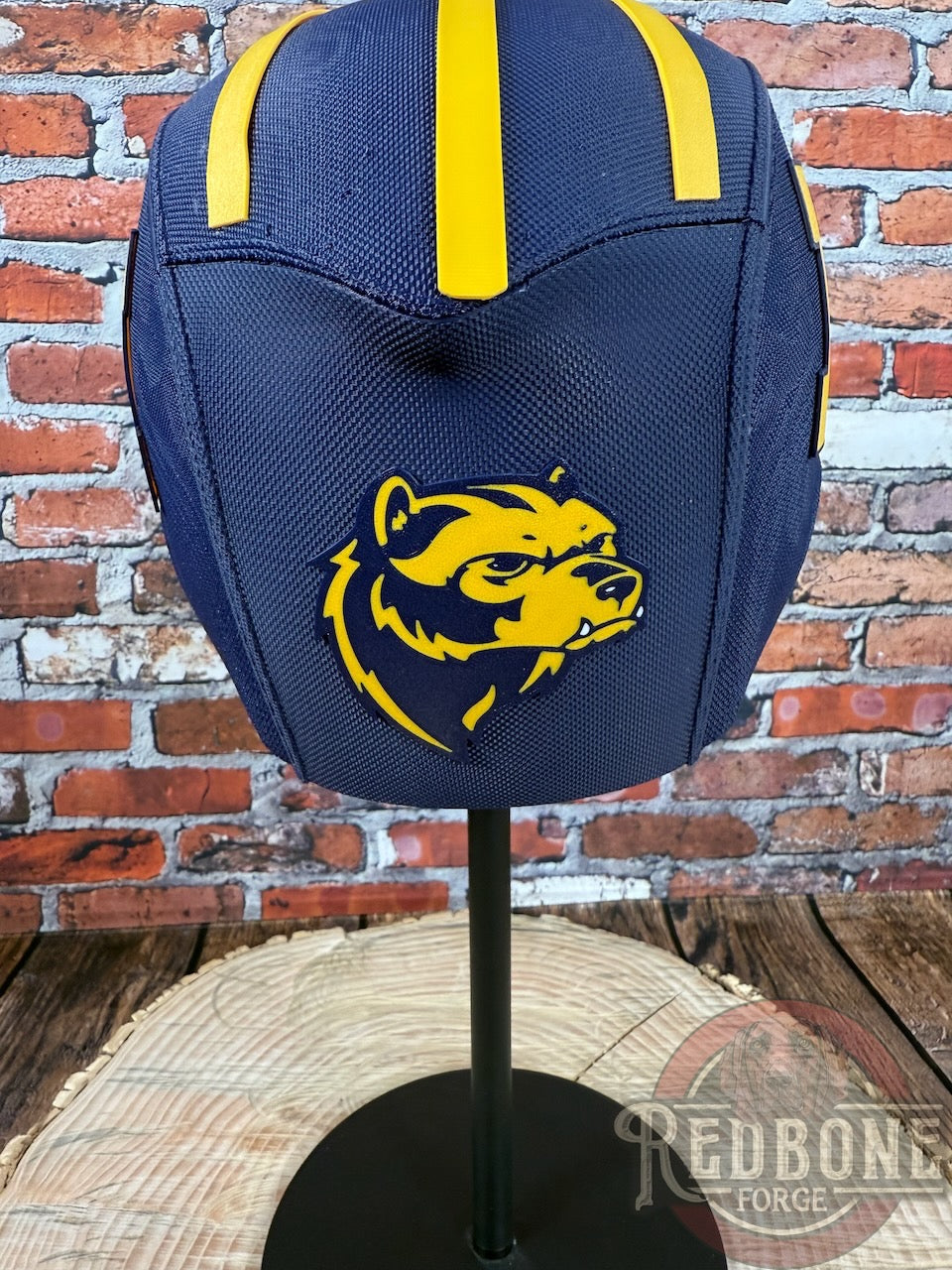 Michigan Wolverines Deadpool Helmet
