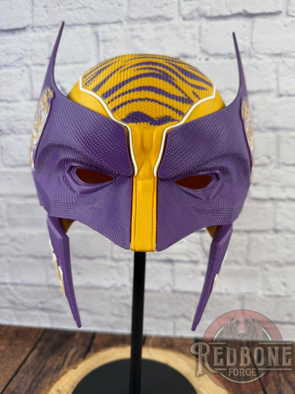 LSU Louisiana State Mutant Cowl 3D Printed Helmet