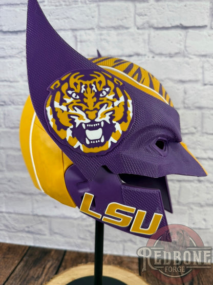 LSU Louisiana State Mutant Cowl 3D Printed Helmet