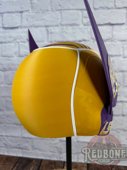 LSU Louisiana State Mutant Cowl 3D Printed Helmet