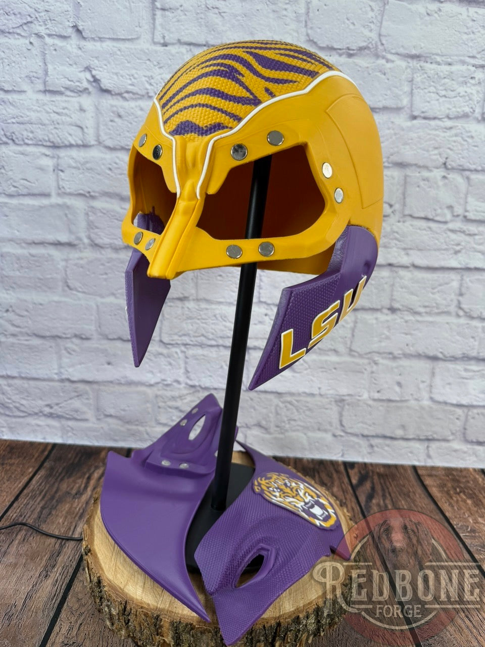 LSU Louisiana State Mutant Cowl 3D Printed Helmet