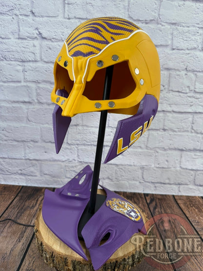 LSU Louisiana State Mutant Cowl 3D Printed Helmet