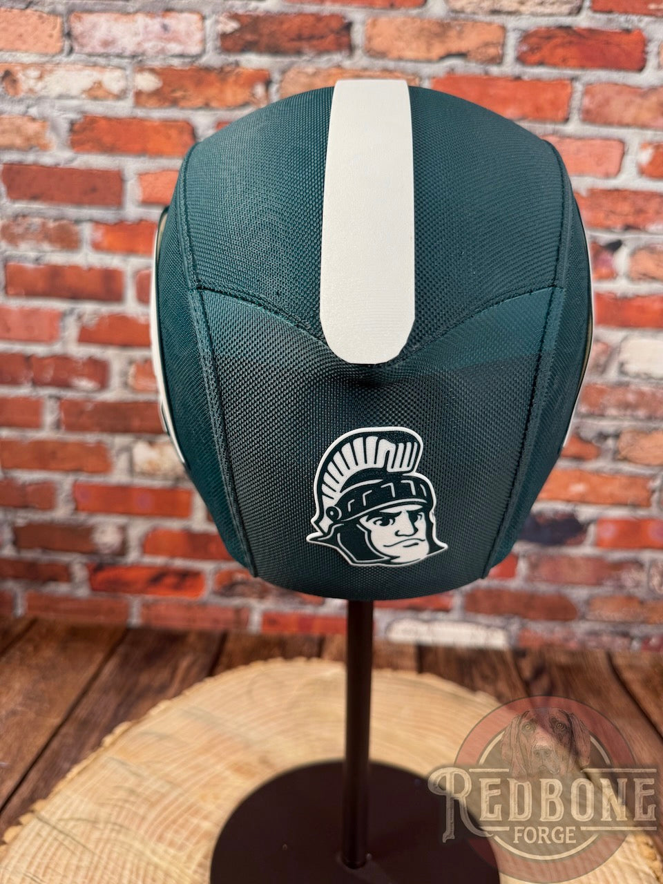 Michigan-Inspired Green & White Masked Mercenary Mask