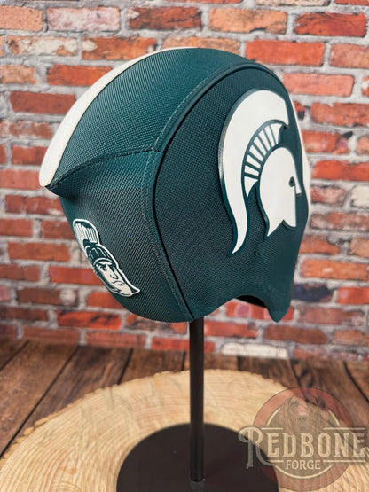Michigan-Inspired Green & White Masked Mercenary Mask