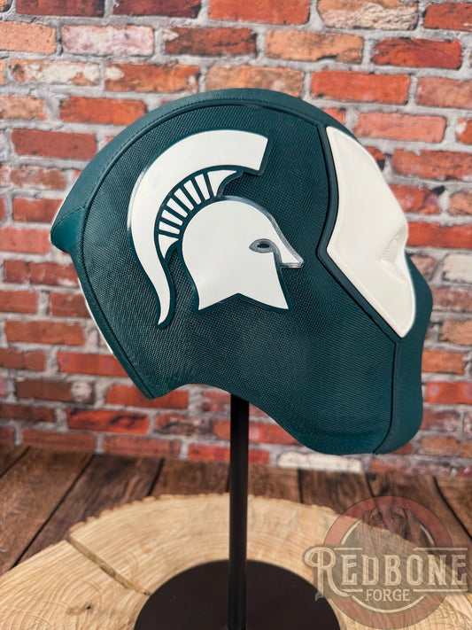 Michigan-Inspired Green & White Masked Mercenary Mask