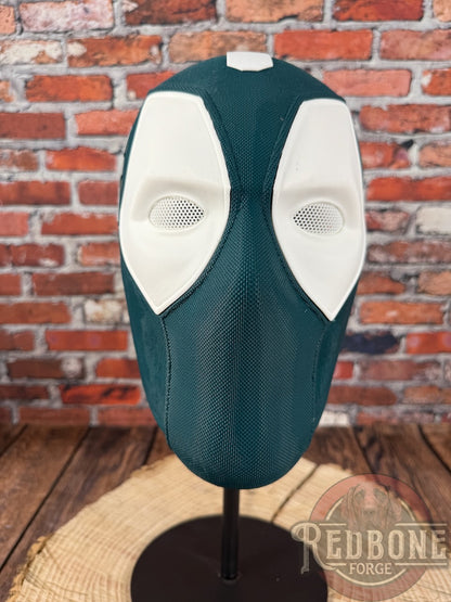 Michigan-Inspired Green & White Masked Mercenary Mask