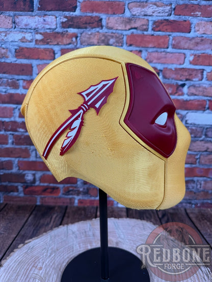 Florida-Inspired Gold & Garnet Masked Mercenary Mask